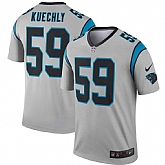 Nike Panthers 59 Luke Kuechly Silver Inverted Legend Jersey,baseball caps,new era cap wholesale,wholesale hats